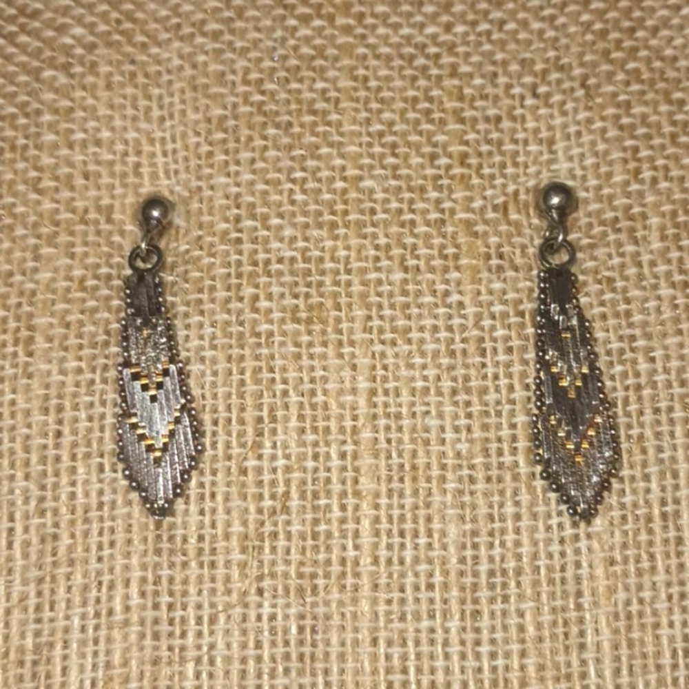 Sterling silver vintage earrings riccio style